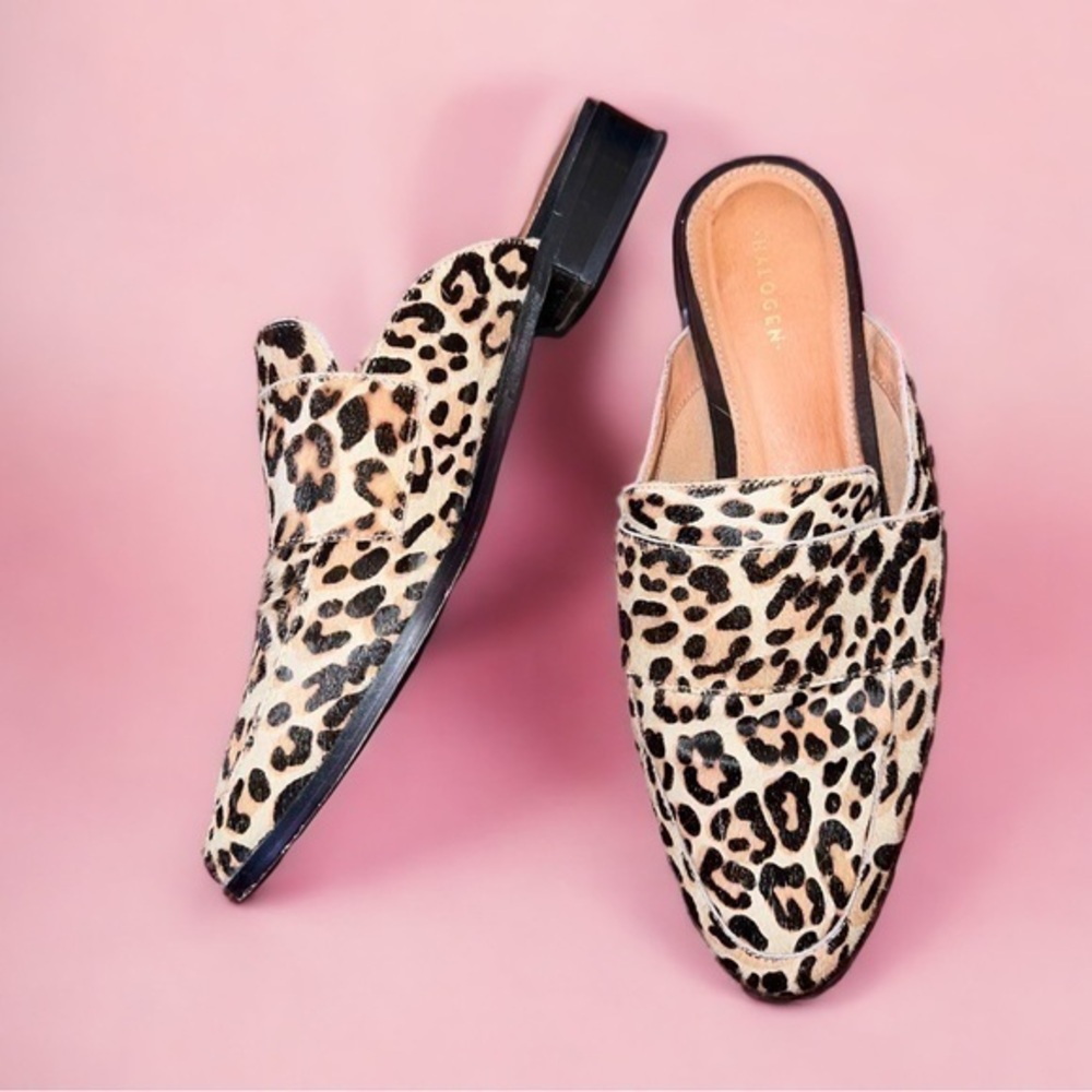 ▶️ Halogen ◀️ Leopard Mules
